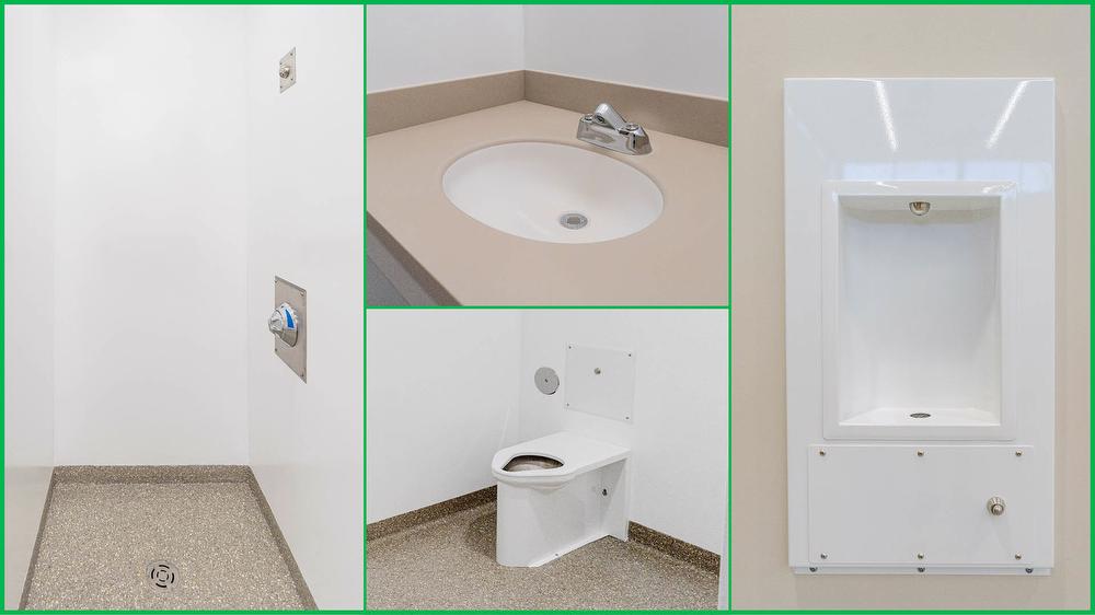 Specialized “ligature-resistant” plumbing fixtures are designed to reduce self-harm in behavioral healthcare settings.