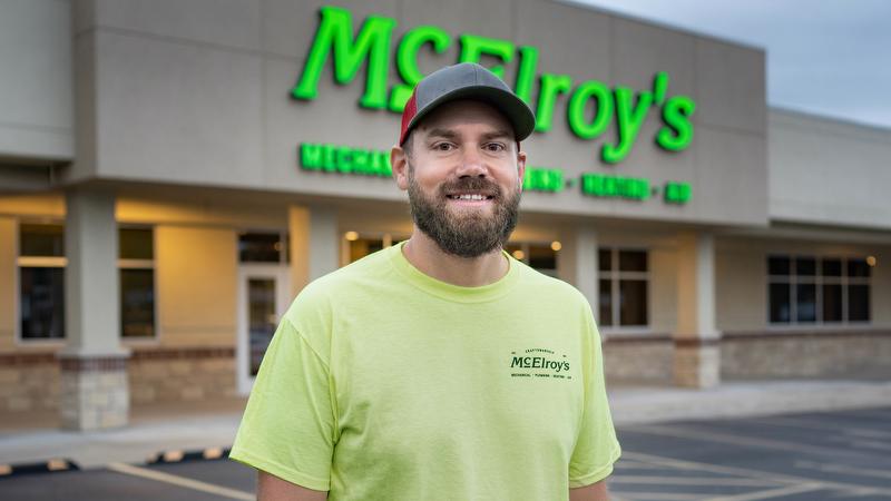 Brent Eisenbarth, McElroy’s commercial construction CAD/BIM designer, celebrates 15 years with McElroy’s on July 7, 2024.