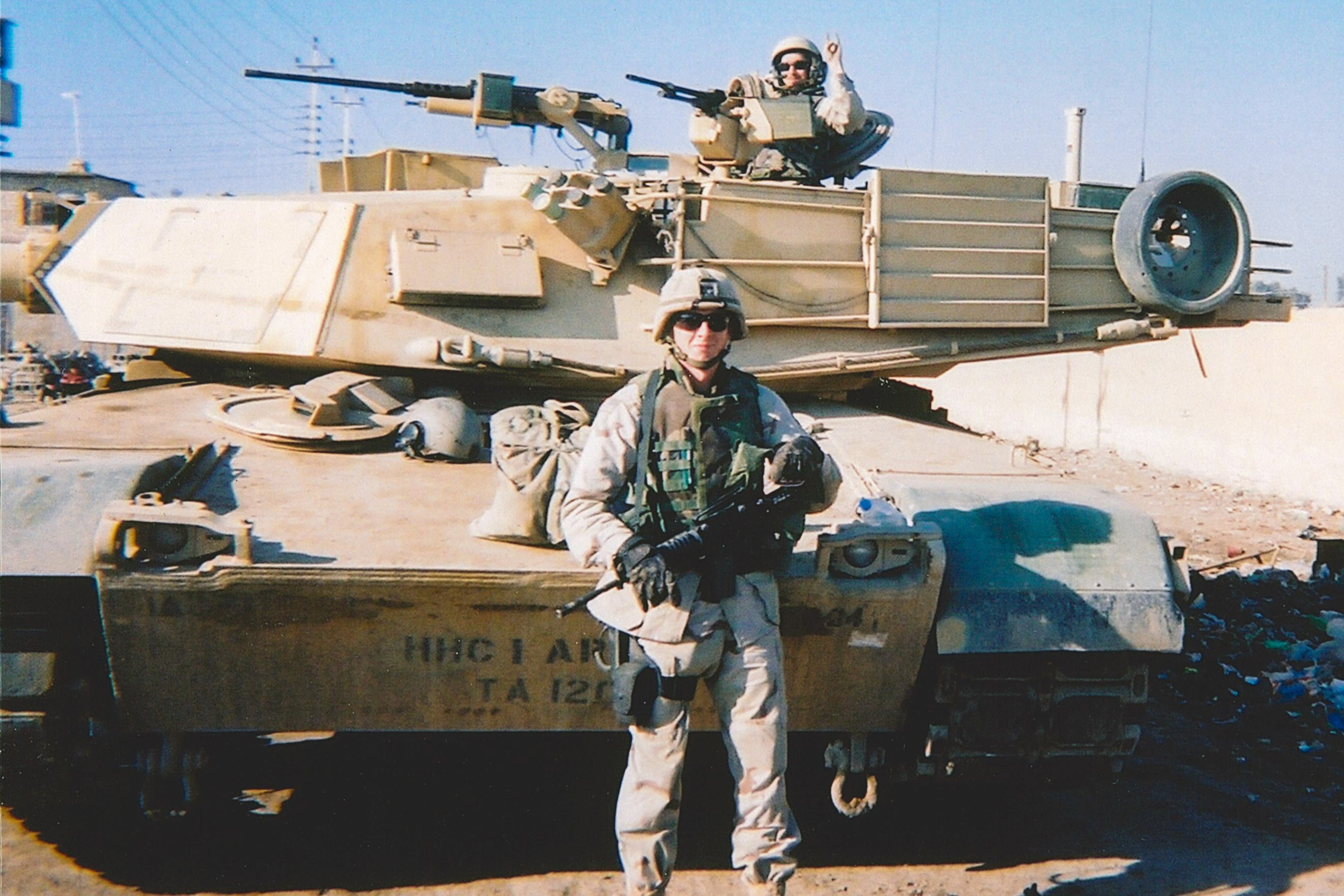 Keith Feldhaus, U.S. Army Sergeant, served on an M1A1 Abrams tank crew during Operation Iraqi Freedom.